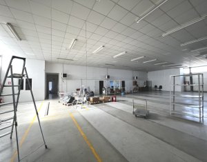 Depozit 600mp 2 rampe + birouri 180mp, 14 parcari, Lidl - Baciu