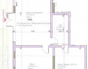 Commercial space for rent in Cluj-napoca, zone Marasti